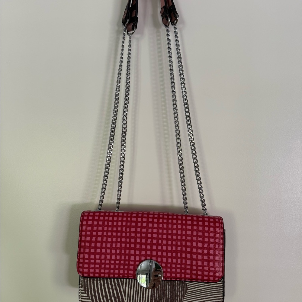 Stylish Red and Brown Women's Bag